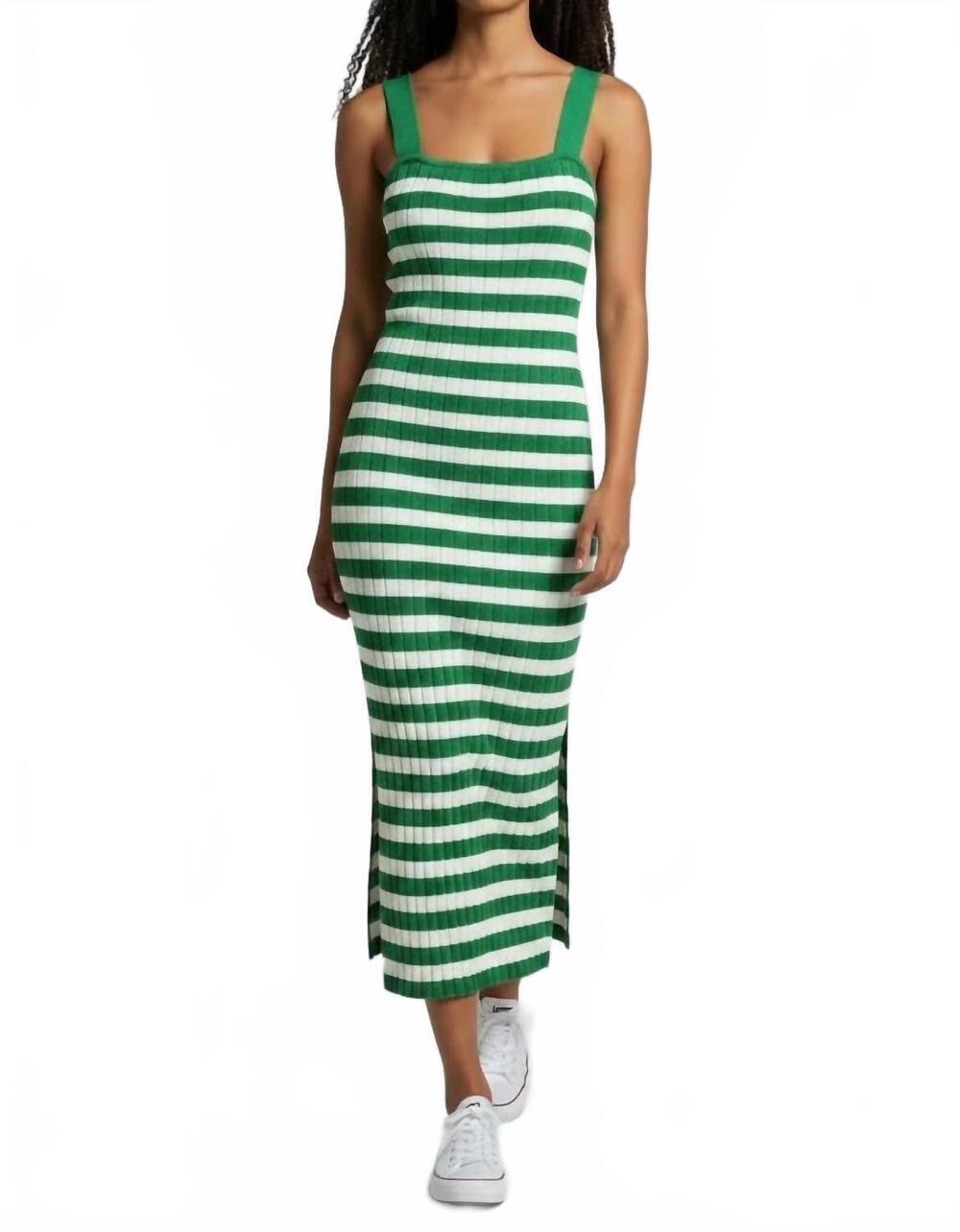 NEW LUCCA maxi dress in green apple